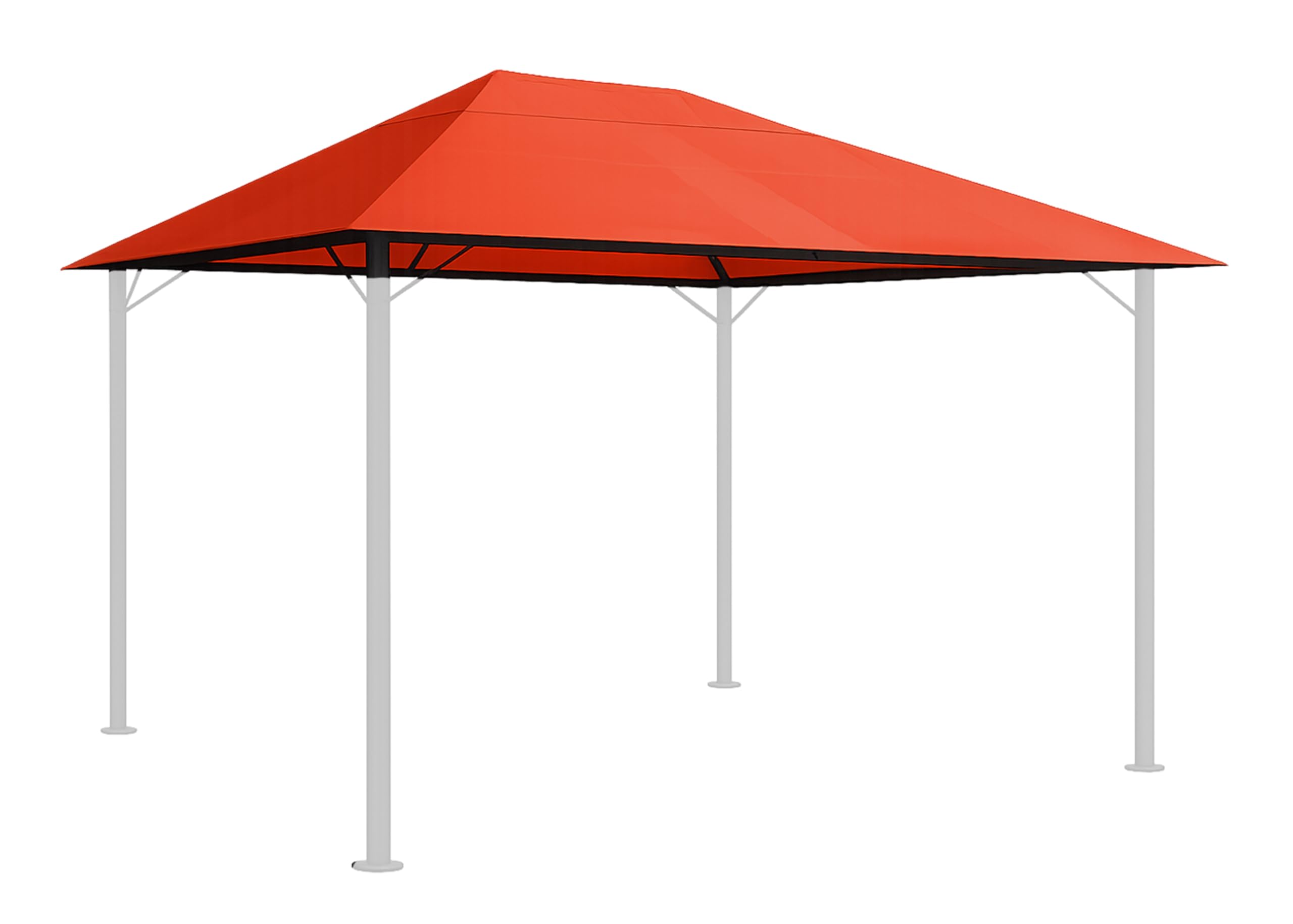 QUICK STAR Replacement Roof for Garden Gazebo 3x4m Orange-Red