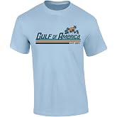 Gulf of America Palm Trees Sunset T-Shirt &ndash; Patriotic Beach Graphic Tee &ndash; Mens Womens Casual Cotton Summer Top