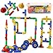 Smart Builder Building Blocks Pipe Tube STEM Toy - Tube Locks Construction Building Set with Storage Container for Kids, 136 Pieces