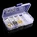 Supla 10 Styles Earring Back Clips Bullet Shape Earring Backs Butterfly Metal Rubber Plastic Secure Earring Backs for Safety, 1040 Pieces