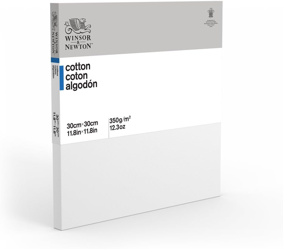 Winsor & Newton 30 x 30 cm Classic Cotton Traditional Canvas Single Unit,White