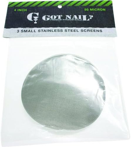 GOT NAIL? SCREENS 4" 50 MICRON 3 PACK STEEL PACK OF 1