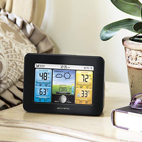 AcuRite 02077 Color Weather Station Forecaster with Temperature