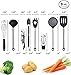 Kitchen utensils set - cooking utensils - kitchen tools - spatula - wine bottle opener stopper - spatula - tongs - whisk - soup ladle - pasta server - nonstick utensils - corkscrew - stainless steel