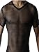 DDSOL Mens See Through Set Fishnet Mesh Clubwear Sleevless T-Shirt Undershirts