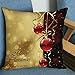 NEARTIME Pillow Case, Christmas Elk Printing Sofa Bed Home Decor Cushion Cover (C)