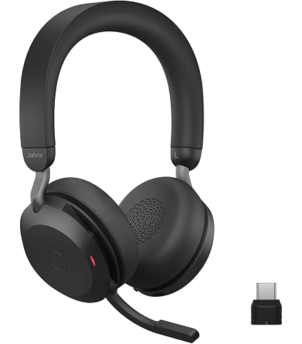 Amazon.com: Jabra Evolve2 65 Duo Wireless Headphones with Link380