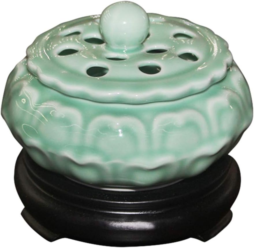 SYTH Ceramic Incense Burners Electric Incense Burner Holder,Censer Heater Mini Aroma diffuser with Adjustable Timer, Home Decration