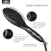 Anjou Hair Straightener Brush with Anion Hair Care Electric Ceramic Heating Straightening Brush