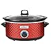 Brentwood Select 7 Quart Slow Cooker in Red