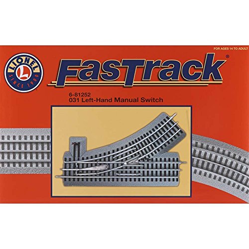 Lionel LNL81252 O-31 FasTrack Manual Left-Hand Switch