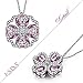 J.NINA Lucky Clover Heart Pendant Jewelry Gift for Her.Best Christmas, Anniversary, Birthday Gift for Wife, Girlfriend.Ideal Graduation, Thanksgiving Gifts for daughter, niece and friends