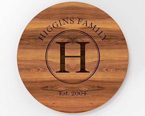 Lazy Susan, Custom Lazy Susan, Personalized Lazy Susan, Custom Wedding Gifts, Turntable, Lazy Susan Turntable, Cutting Board, Custom Cutting Board, Personalized Cutting Board - LLS534
