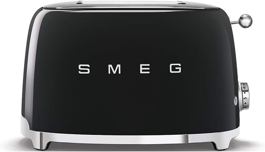 SMEG TSF01BLUK 50's Retro Style 2 Slice Toaster Black