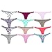 Alyce Intimates Women's Cotton Thong Panty, Pack of 12