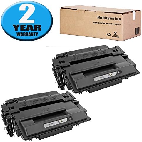 CE255A (55A) Toner Cartridge 2 Pack by Hobbyunion Replacement for LaserJet P3015 P3015DN P3015D P3015N P3015X P3010 P3011 P3016; LaserJet Pro MFP M521DN M521DW M525DN M525F M525C ( Black )