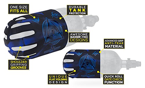 Bunker Kings Knuckle Butt Tank Covers - Conspiracy Blue - Thumbnail 2