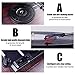 JORLAI Vinyl Record Player 8 in 1 3 Speed Bluetooth Vintage Turntable CD Player with Stand Design AM/FM Radio USB Recorder Aux-in RCA Line-Outthumb 4