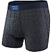 Saxx Men's Ultra Fly Boxer Underwears,Large,Navy Galaxy Heather
