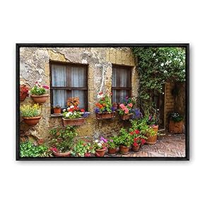 Framed Canvas Wall Art Rural Landscape Photography Canvas Prints Home Artwork Decoration for Living Room,Bedroom - 24x36 inches