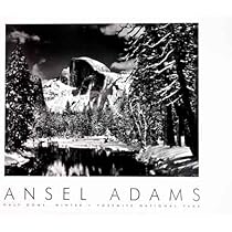 Amazon.com: Ansel Adams - Half Dome - Merced River - Winter
