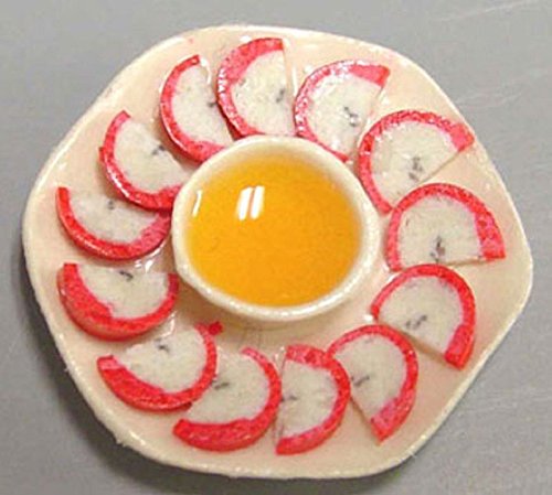 Dollhouse Miniature Artisan Apples and Honey on a Plate by Barb