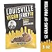 Louisville Vegan Jerky - Sweet & Smoky Carolina Mustard BBQ Vegan Meat - Lip-Smacking Vegan-Friendly & Vegetarian Jerky - Non-GMO Soy Protein, Gluten-Free High Protein Vegan Snacks - 3 oz, 3 Pack
