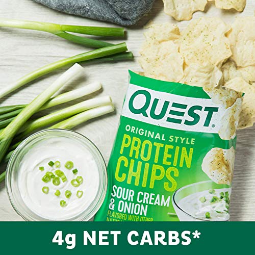 Quest Nutrition Protein Chips, Sour Cream & Onion, Pack of 12 Pricepulse