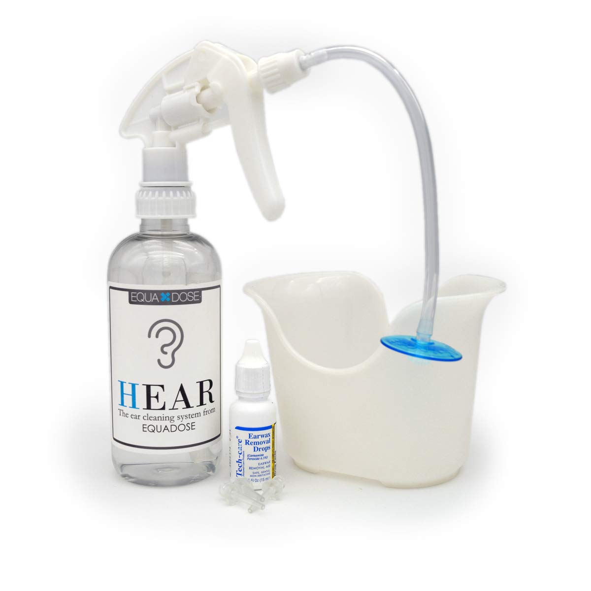 Hear Earwax Removal Kit from Equadose. Ear Wax Remover for Ear Cleaning and Irrigation.