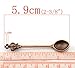 Housweety 20pcs Copper Tone Crown Spoon Tableware Charm Pendants 5.9x1.2cm(2 3/8