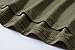 LARACE 3/4 Sleeve Shirts for Women Plus Size Tunic Dressy Top Loose Fit Flare T-Shirt(1X, Army Green)