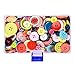 Supla 300Pcs Colorful Buttons Various shades and styles Different Shapes Buttons - Sewing Buttons in a Plastic Box