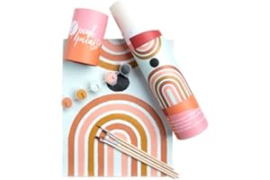 Pink Picasso Mid Century Modern Paint by Number for Kids | DIY 8x10 Beginners Kids Paint Set Color by Numbers Canvas Painting Kits | As Seen On Shark Tank & Oprah's Favorite Thing (Find Your Balance)