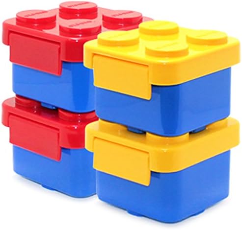 Brick Lunch Boxes Bento for Children Toddler Kids To Go For Travel, Picnic and Office (NON-TOXIC MATERIAL USED PRODUCT)(BENTO) (SRY SET)