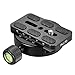 Andoer Quick Release Plate Compatible for Arca Swiss + Metal Clamp with 1/4
