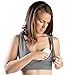 Extra Soft Organic Cotton Wireless Nursing & Maternity Sleep Bra (Grey, Large-Busty)