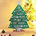 ATDAWN Countdown to Christmas Wooden Advent Calendar, Christmas Tree Countdown