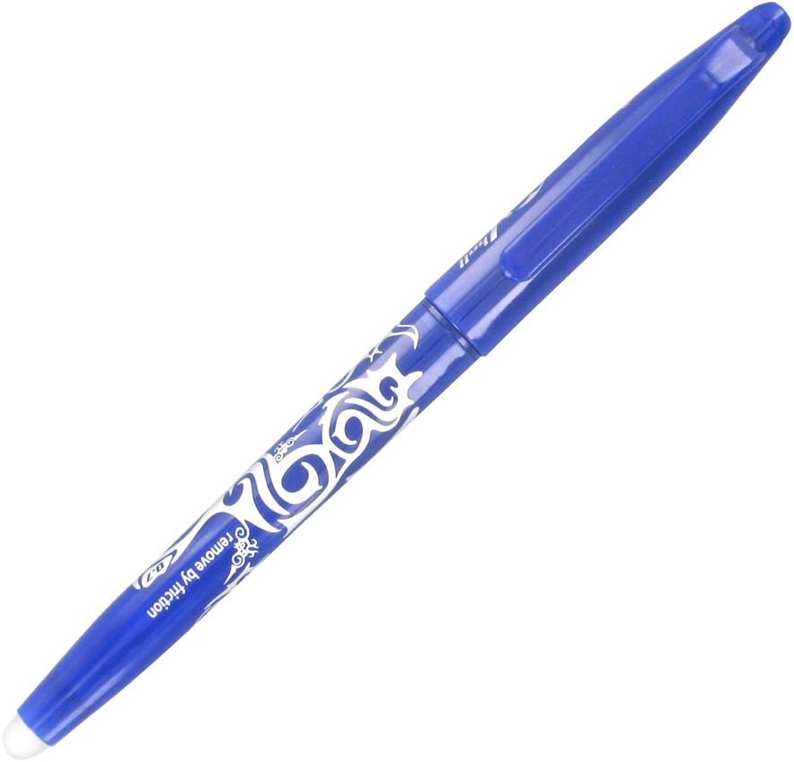 Pilot Frixion Erasable Rollerball Pen Set 5 Blue, 0.7mm, Refillable