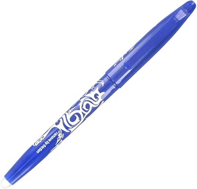 Pilot Frixion Erasable Rollerball Pen Set 5 Blue, 0.7mm, Refillable