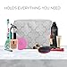 Natrulax Large Travel Cosmetic Pouch - Women’s Portable Bag - Water Resistant - Organizer Purse For Women’s Accessories, Toiletries, Makeup & Jewelry, Essential Traveling Accessory