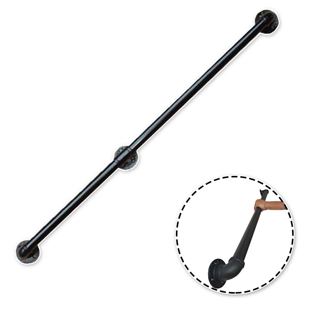 Buy Stair Parts Hand Rail Round Black Wrought Iron Stair Handrail