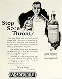 1925 Ad WF Young Absorbine Jr Antiseptic Mouthwash Medical Oral Hygiene YYC6 - Original Print Ad