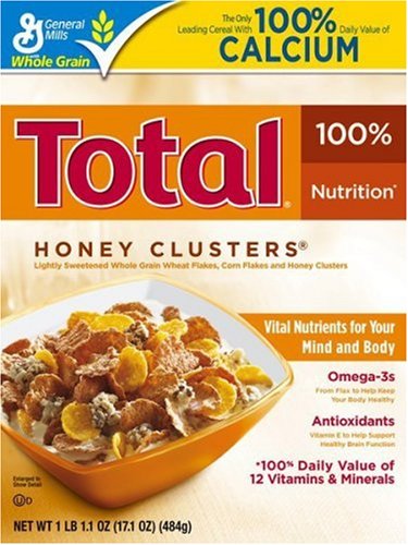 (484g) total Honey clusters cereal 17.1oz (016000275768)