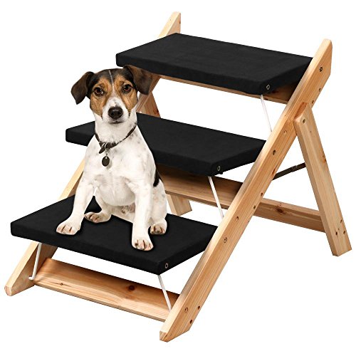 Yaheetech Folding Pet Ramp & Stairs for Dog Cat Steps Ladder