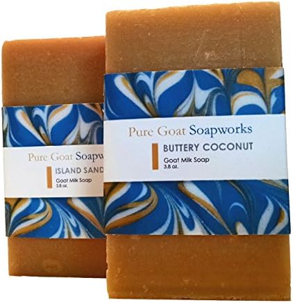 Pure Goat Soapworks Buttery Coconut and Island Sands Tropcial Duo (2-pack)