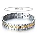 Stainless Steel Men's Jewelry Magnetic Bracelet Link Gold Silver color with Free Link Removal Tool