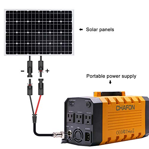 CHAFON MC4 Connector Adapter Cable Portable Generator UPS Battery Backup Solar Charging
