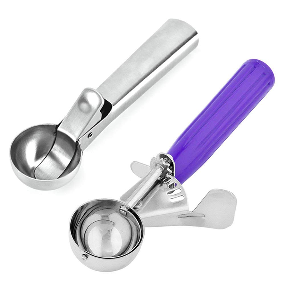 Mestolo Per Gelato Disher Con Impugnatura Antiscivolo - Acciaio Inox, Controllo Porzioni, 9 Misure - Foto 6