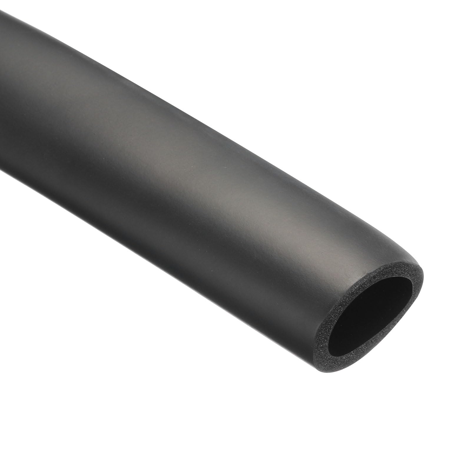 Rebower 32mm ID Pipe Insulation Tubing 6mm Thick Heat Preservation Foam Tube, [for Plumbing Freeze Protection Exercise Handle] - 44mm OD/6ft/Black