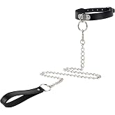 YIMPAFOOK Choker Necklace for Women Collar and Leash Set for Cosplay, Goth Punk Rave Accessories Gothic Jewelry Dresses Sexy Collar for Girls